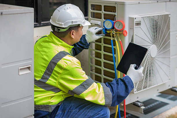 Professional Hvac technician working in West Millbury, MA